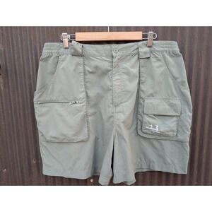 Cabela's Guidewear Cargo Shorts Mens XL 38 Gray Quick Dry Fishing 5" Inseam